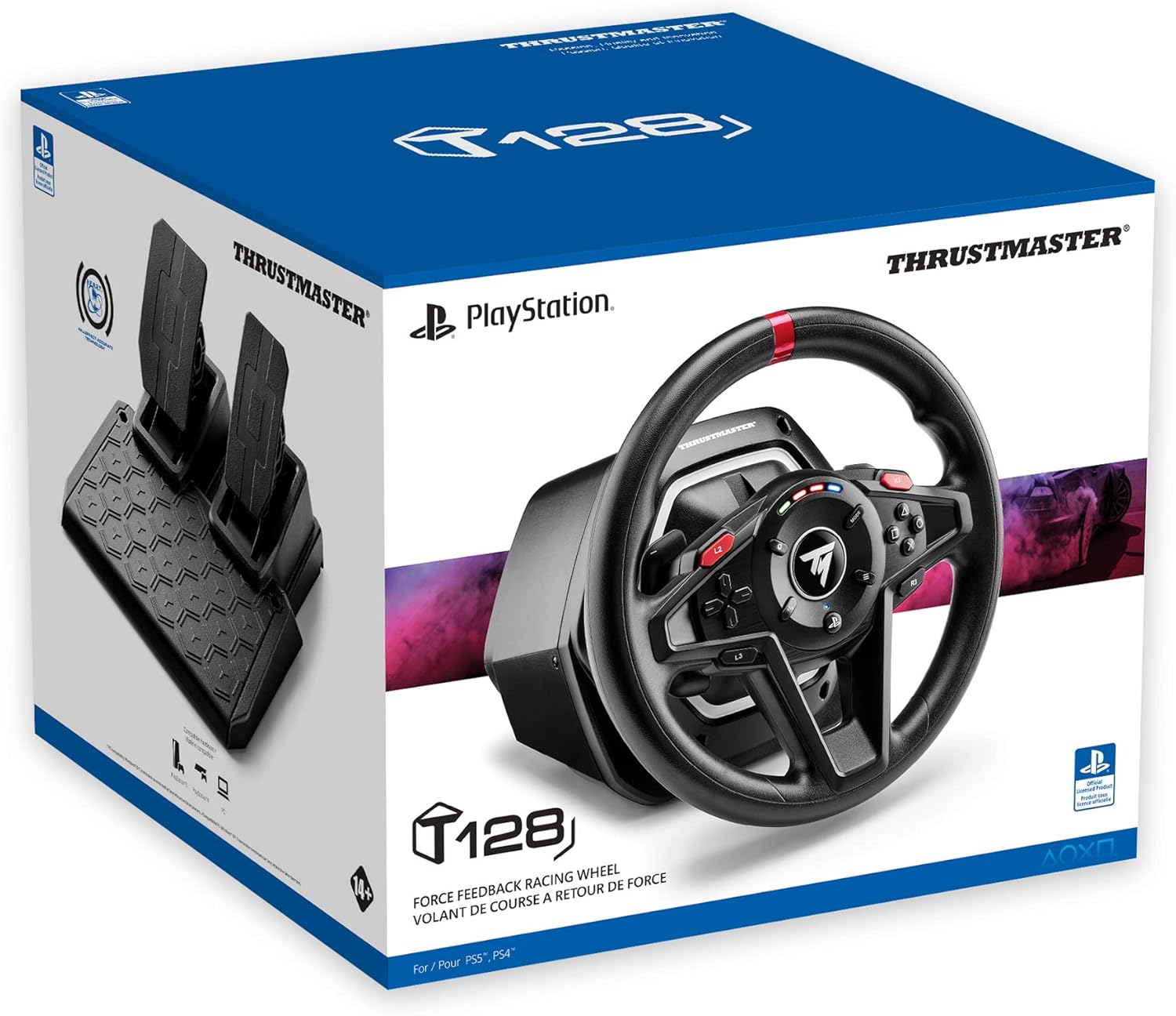 Thrustmaster T128 PlayStation – Volante Force Feedback