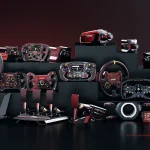 Bases y volantes MOZA Racing en configuración de simulador