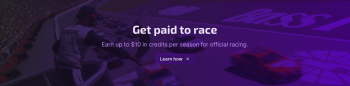 Pantalla de iRacing con pilotos compitiendo en una carrera oficial