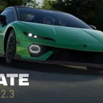 Lamborghini Temerario verde en Project Motor Racing, actualización 2.3